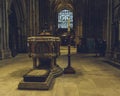 Interiors of Lichfield Cathedral - Font in North Transept