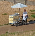 Lickett and smyle mobile ice cream vendor Royalty Free Stock Photo