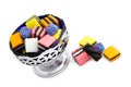 Licorice Allsorts in a Bowl Royalty Free Stock Photo
