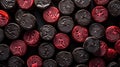 Licorice candies mix background. Sweet tasty backdrop. Generative AI