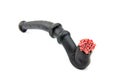 A licorice pipe with red spheres Royalty Free Stock Photo