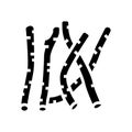 licorice plant glyph icon vector illustration