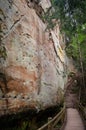 Licu Langu Sandstone Cliffs, Lode Royalty Free Stock Photo