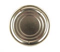 Lid or Base of Food Tin Can Royalty Free Stock Photo