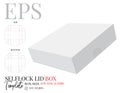 Lid Box Template. Vector with Die Cut Royalty Free Stock Photo