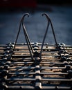 Lid of an old well in Venice made of iron Royalty Free Stock Photo