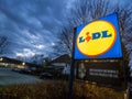 Lidl at dusk