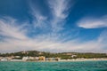 Panoramic view of Lido Conchiglie, a village near Santa Maria al Bagno, Salento