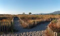 Lido de la marana sand dunes in Corsica coast Royalty Free Stock Photo