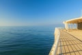 Lido di camaiore pier view Royalty Free Stock Photo