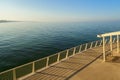 Lido di camaiore pier view Royalty Free Stock Photo