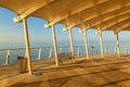 Lido di camaiore pier view Royalty Free Stock Photo