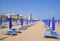 Lido di Jesolo Beach,Adriatic,Italy Royalty Free Stock Photo