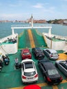 Ferry between Lido and Venice carries cars and passengers