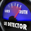 Lie Detector Truth Honesty Vs Dishonesty Lying Polygraph Test Royalty Free Stock Photo