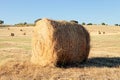 Lie a straw stack Royalty Free Stock Photo