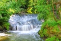 Liebethaler Grund Waterfall in Elbe Sandstone Mountains