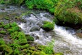 Liebethaler Grund Waterfall in Elbe Sandstone Mountains