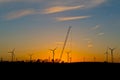 liebherr crawler crane building a wind power plant in lower austria