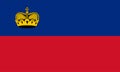 Liechtenstein flag vector.Illustration of Liechtenstein flag