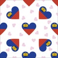 Liechtenstein independence day seamless pattern.