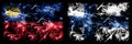 Liechtenstein, Liechtensteins, Finland, Finnish sparkling fireworks concept and idea flags