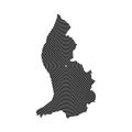 Liechtenstein Map Icon Royalty Free Stock Photo