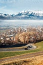 Liechtenstein mountains landscape Royalty Free Stock Photo