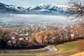 Liechtenstein mountains landscape Royalty Free Stock Photo