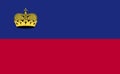 Liechtenstein national flag in exact proportions - Vector