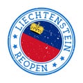 Liechtenstein Reopening Stamp.