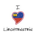 Liechtensteiner flag patriotic t-shirt design.