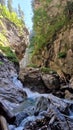 Liechtensteinklamm Liechtenstein Gorge canyon path towards the cascade