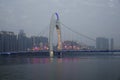 Liede Bridge over Zhujiang River, Guangzhou Royalty Free Stock Photo