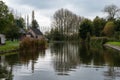 Liedekerke, East Flemish Region, Belgium - Reflections in a water pond at the River Dender