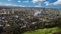 Liege in belgium from montagne de bueren.