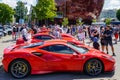 Liepaja, Latvia- July 20, 2023: European Ferrari car owners event and public car show, Ferrari F8