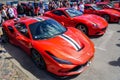 Liepaja, Latvia- July 20, 2023: European Ferrari car owners event and public car show, Ferrari F8