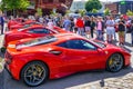 Liepaja, Latvia- July 20, 2023: European Ferrari car owners event and public car show, Ferrari F8