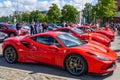 Liepaja, Latvia- July 20, 2023: European Ferrari car owners event and public car show, Ferrari F8