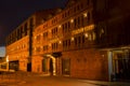 LIEPAJA, LATVIA - March, 2017: View of the Promenade Hotel in Liepaja at night