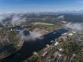 Liepaja port, view from above. Aerial view. n