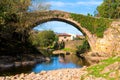 Lierganes Cantabria Spain ancient roman bridge
