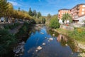 Lierganes Cantabria Spain pretty Spanish village with view of River Miera