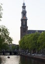 The Westerkerk a Reformed church , Amsterdam spring 2020