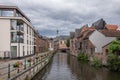 Lieve River and Augustinian monastery, Ghent, Belgium