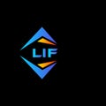 LIF abstract technology logo design on Black background. LIF creative initials letter logo concept Royalty Free Stock Photo