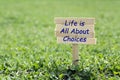 Life is all about choices Royalty Free Stock Photo