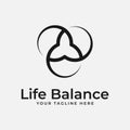 life balance logo template concept