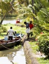 Daily life and bartering on Backwaters of Kerala